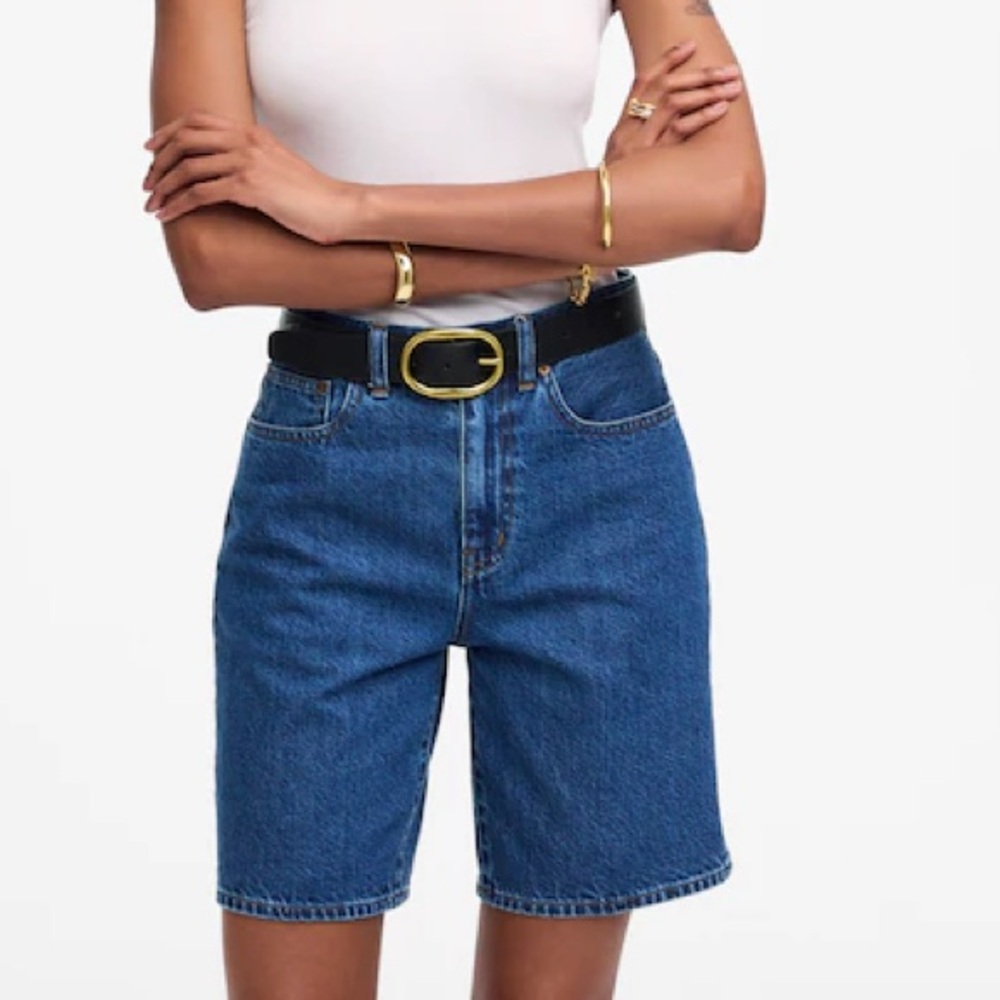 Madewell the 1997 denim Bermuda short like new 90’s streetwear style